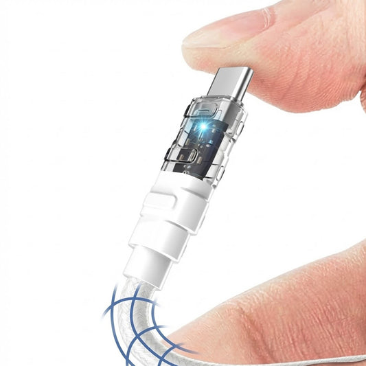 Data- och laddningskabel USB-C till Lightning Lito LD05, 27W, 1m, Vit