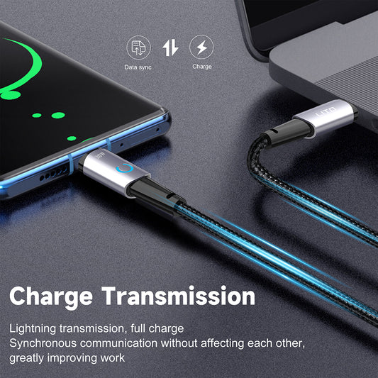 Data- och laddningskabel USB-C - Lightning Lito LD10CL, 30W, 1m, Svart