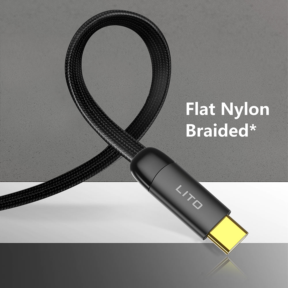 USB-C to Lightning Data and Charging Cable Lito LD11CL, 30W, 1m, Black