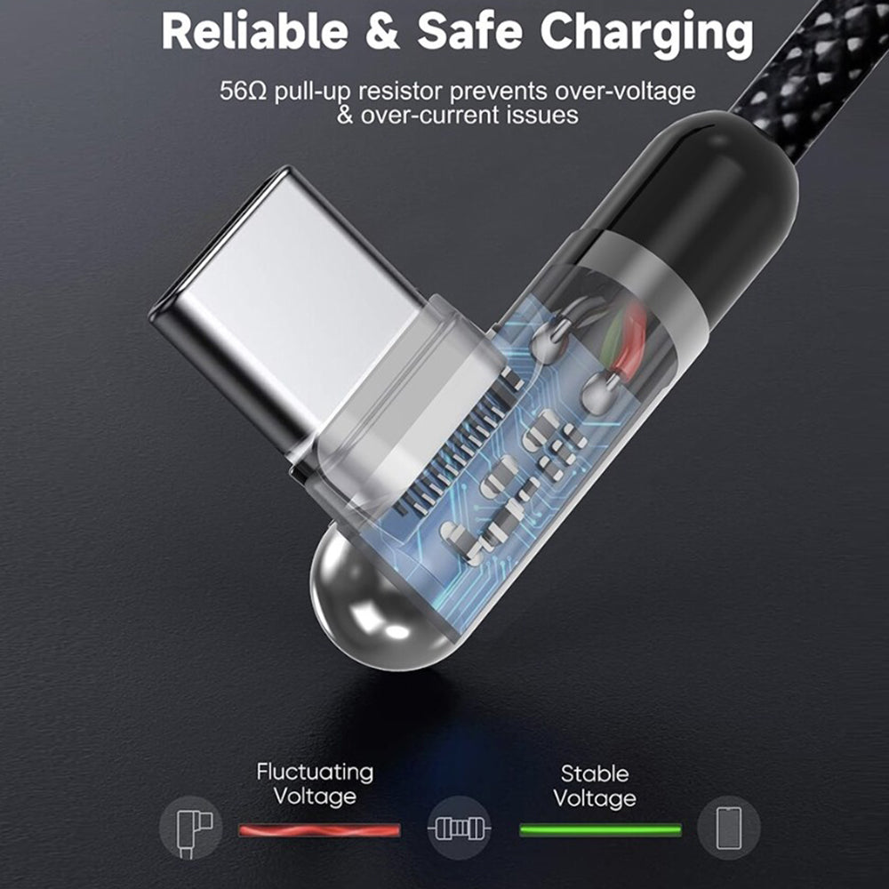USB-C till Lightning data- och laddningskabel Lito LD13CL, 30W, 1m, svart