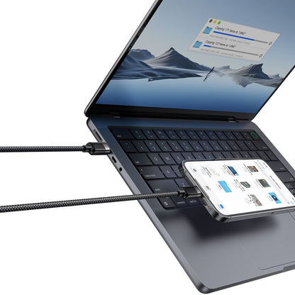 USB-C - Lightning McDodo CA-2010 Självlindande data- och laddningskabel, 36W, 1.2m, Svart