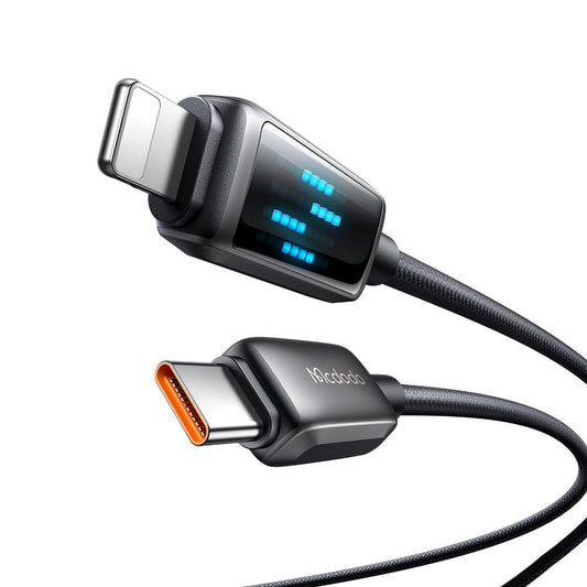 USB-C - Lightning McDodo CA-2630 Display data- och laddningskabel, 36W, 1.2m, Svart