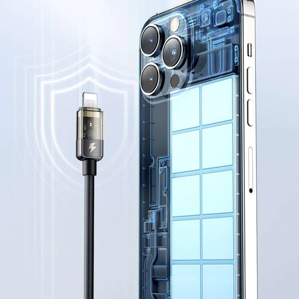 USB-C - Lightning McDodo CA-3160 Auto Power Off, 36W, 1.2m, Svart