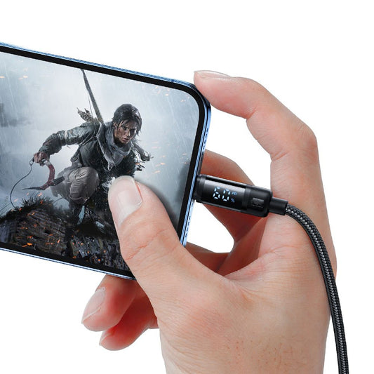 Data- och laddningskabel USB-C - Lightning McDodo CA-5210 Bat Display, 36W, 1.2m, Svart