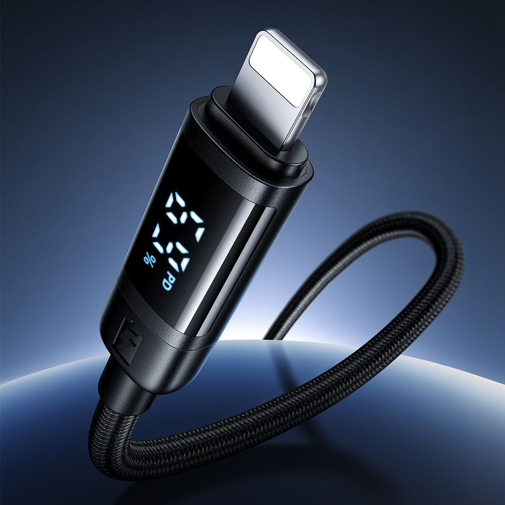 Data- och laddningskabel USB-C - Lightning McDodo CA-5210 Bat Display, 36W, 1.2m, Svart