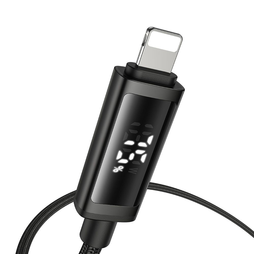 USB-C - Lightning McDodo CA-7990 Display, data- och laddningskabel, 36W, 1.2m, Svart