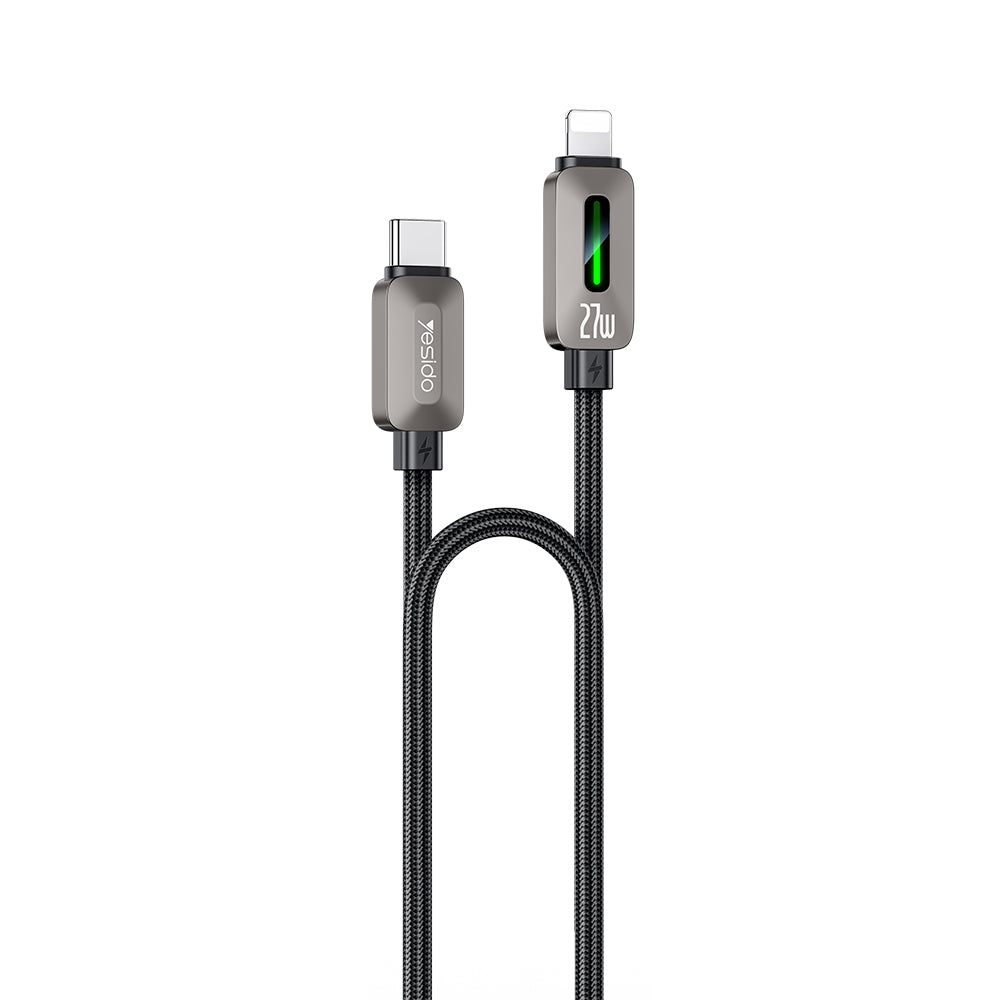USB-C till Lightning data- och laddningskabel Yesido CA199, 27W, 1,2m, svart