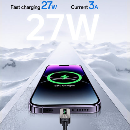 USB-C till Lightning data- och laddningskabel Yesido CA199, 27W, 1,2m, svart