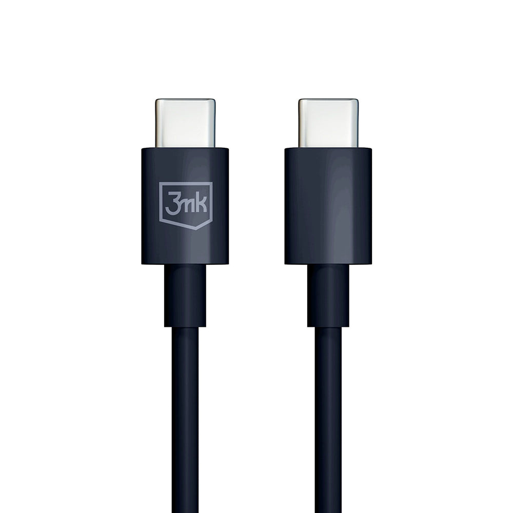USB-C Data- och Laddningskabel - USB-C 3MK Hyper, 100W, 1.2m, Svart
