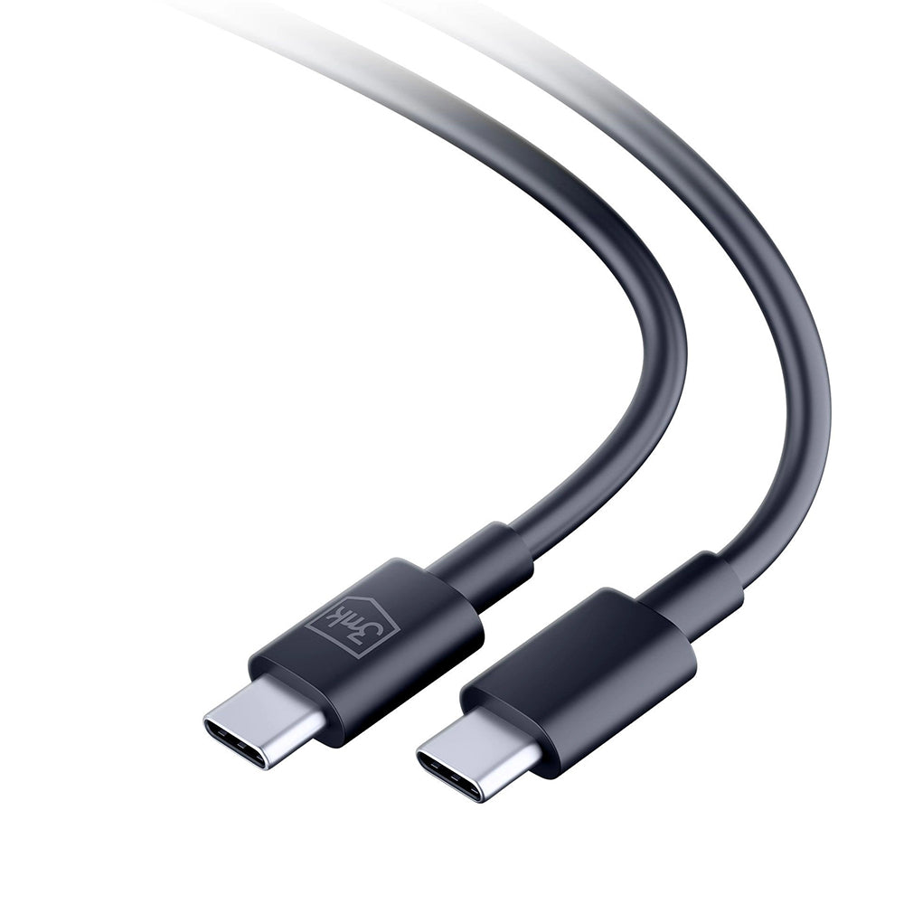 USB-C Data- och Laddningskabel - USB-C 3MK Hyper, 100W, 1.2m, Svart