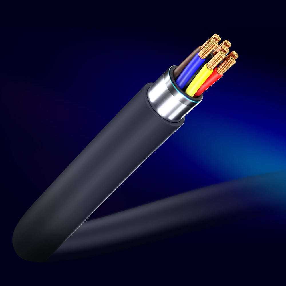 USB-C Data- och Laddningskabel - USB-C 3MK Hyper, 100W, 1.2m, Svart