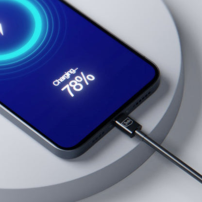 USB-C Data- och Laddningskabel - USB-C 3MK Hyper, 100W, 1.2m, Svart