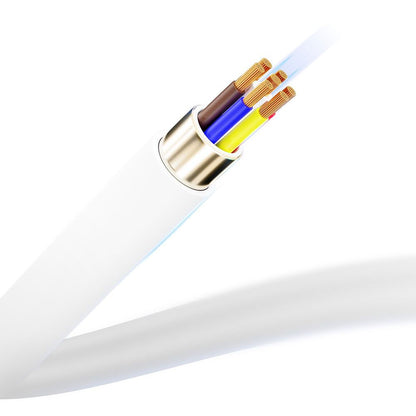 USB-C Data- och laddningskabel - USB-C 3MK Hyper Silicone, 60W, 1m, Vit