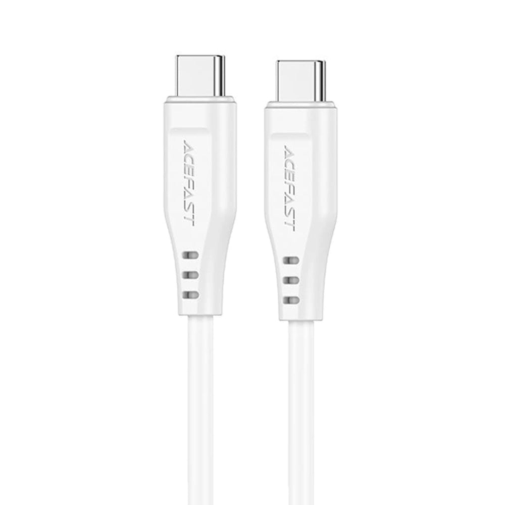 USB-C data- och laddningskabel - USB-C Acefast C3-03, 60W, 1.2m, Vit