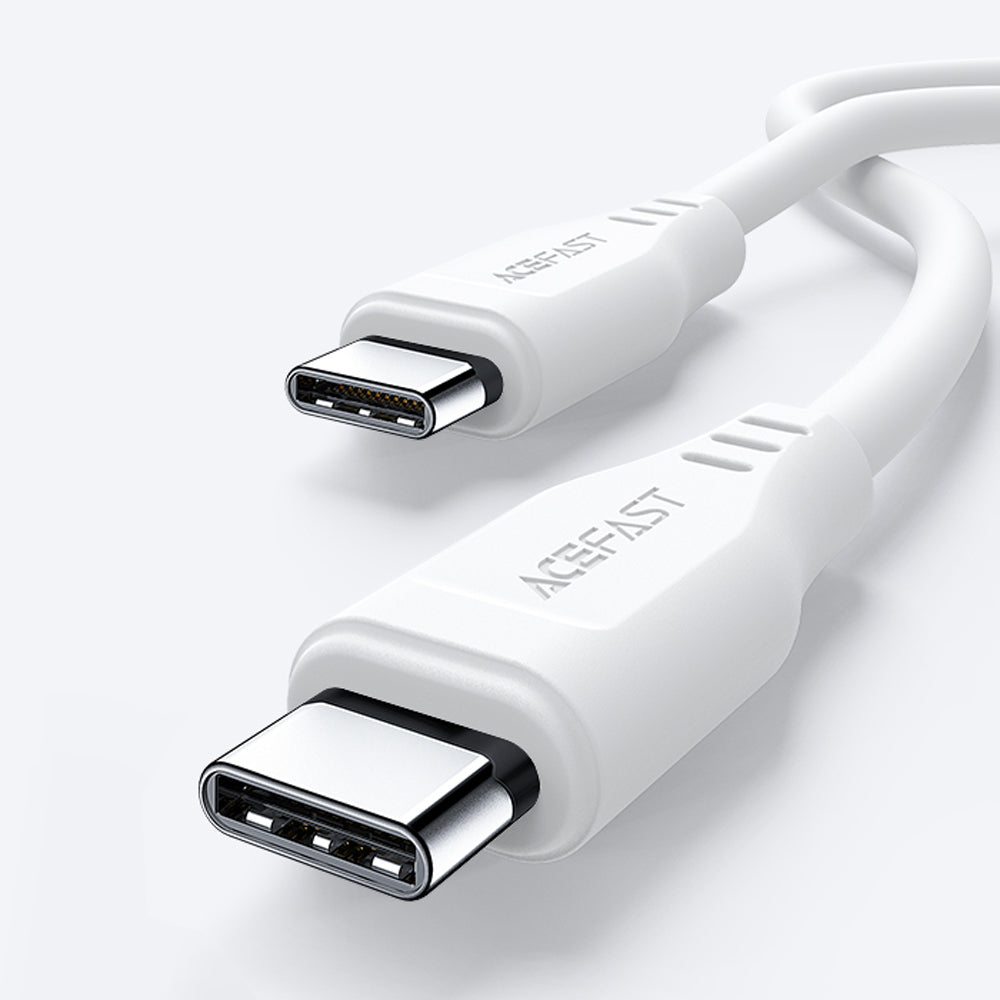 USB-C data- och laddningskabel - USB-C Acefast C3-03, 60W, 1.2m, Vit