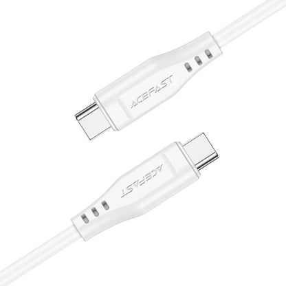 USB-C data- och laddningskabel - USB-C Acefast C3-03, 60W, 1.2m, Vit