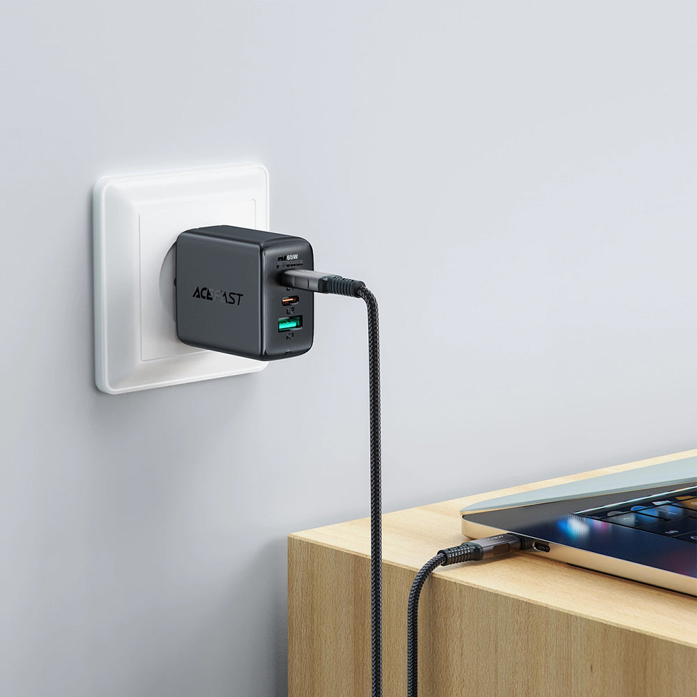 USB-C Data and Charging Cable - USB-C Acefast C1-09, 240W, 1m, Gray