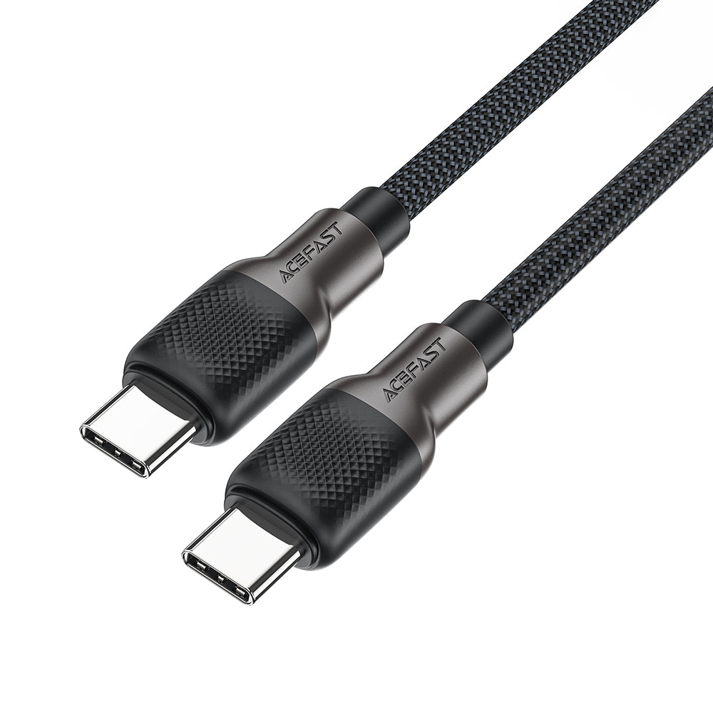 USB-C till USB-C data- och laddningskabel Acefast C10-03, 60W, 1.2m, Svart