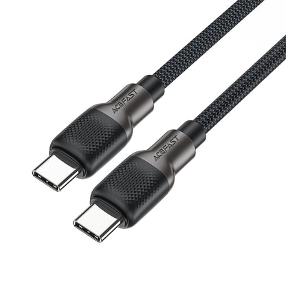USB-C till USB-C data- och laddningskabel Acefast C10-03, 60W, 1.2m, Svart