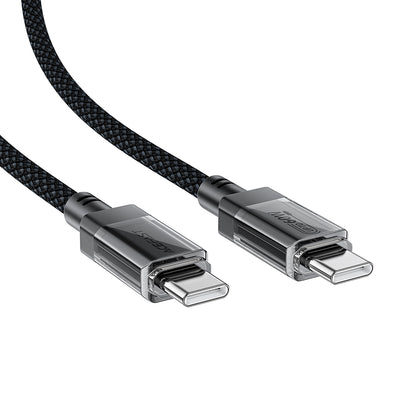 USB-C Data and Charging Cable - USB-C Acefast C12-03, 60W, 1.2m, Black