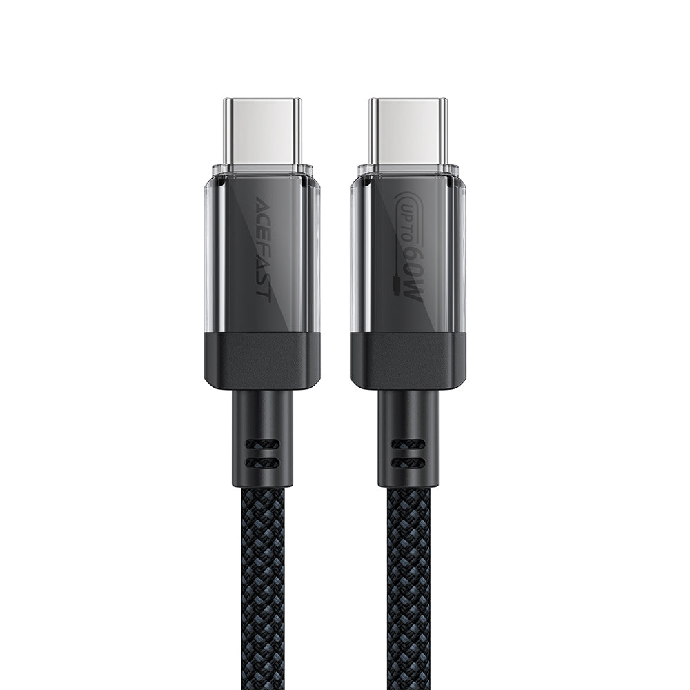 USB-C Data and Charging Cable - USB-C Acefast C12-03, 60W, 1.2m, Black