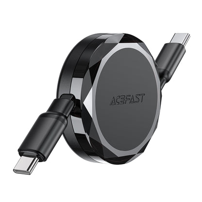 USB-C - USB-C data- och laddningskabel Acefast C13-03, 60W, 0.8m, Svart