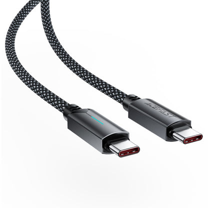 USB-C data- och laddningskabel - USB-C Acefast C19-03, 60W, 1.2m, Svart