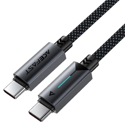 USB-C data- och laddningskabel - USB-C Acefast C19-03, 60W, 1.2m, Svart