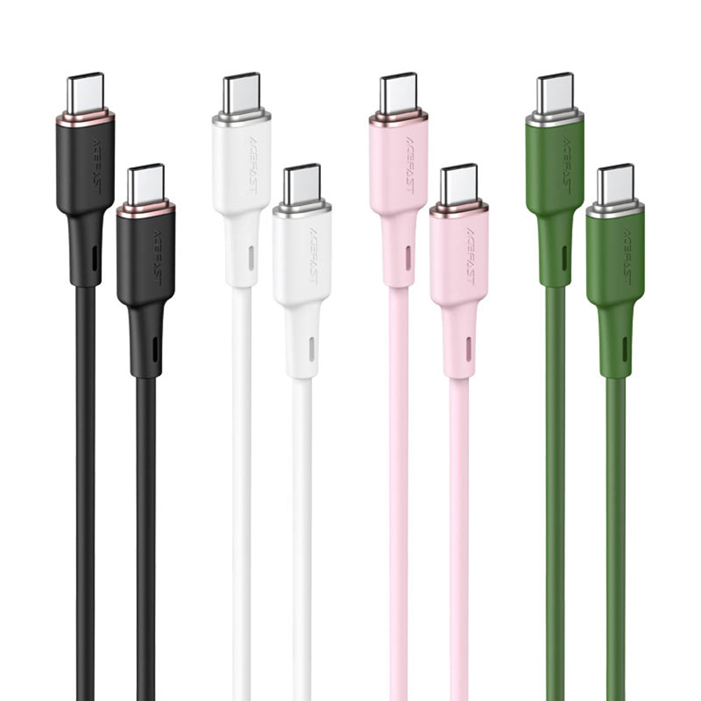 USB-C Data- och Laddningskabel - USB-C Acefast C2-03, 60W, 1.2m, Svart