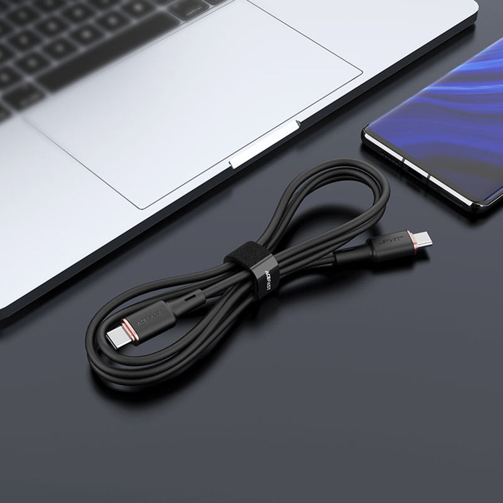 USB-C Data- och Laddningskabel - USB-C Acefast C2-03, 60W, 1.2m, Svart