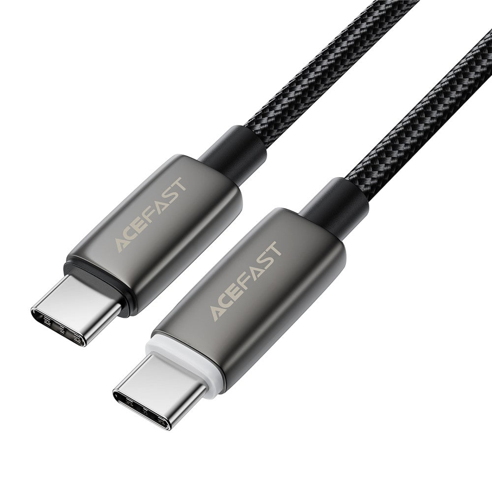 Data- och laddningskabel USB-C - USB-C Acefast C23-03, 60W, 1.2m, Svart