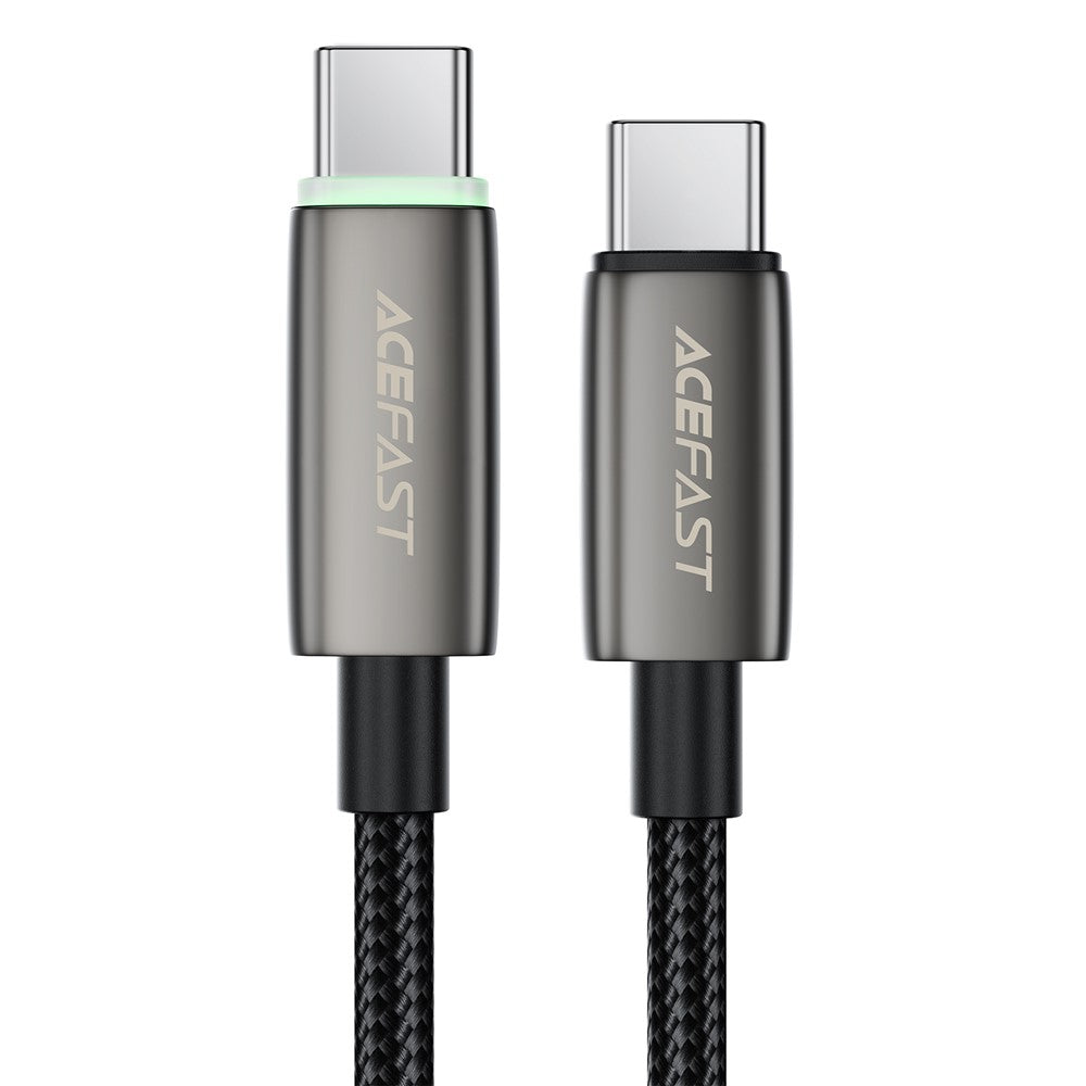 Data- och laddningskabel USB-C - USB-C Acefast C23-03, 60W, 1.2m, Svart