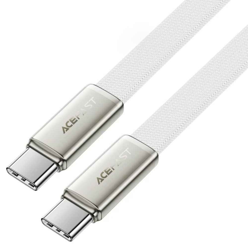 Data- och laddningskabel USB-C - USB-C Acefast C24-03, 60W, 1.2m, Vit