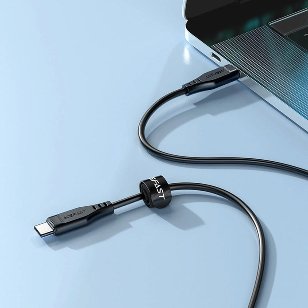 Data- och laddningskabel USB-C till USB-C Acefast C3-03, 60W, 1.2m, Svart