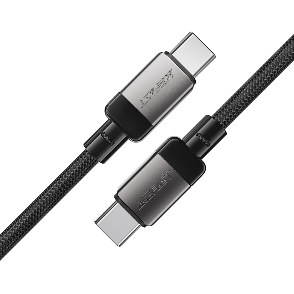 USB-C - USB-C data- och laddningskabel Acefast C9-03, 60W, 1.2m, Svart