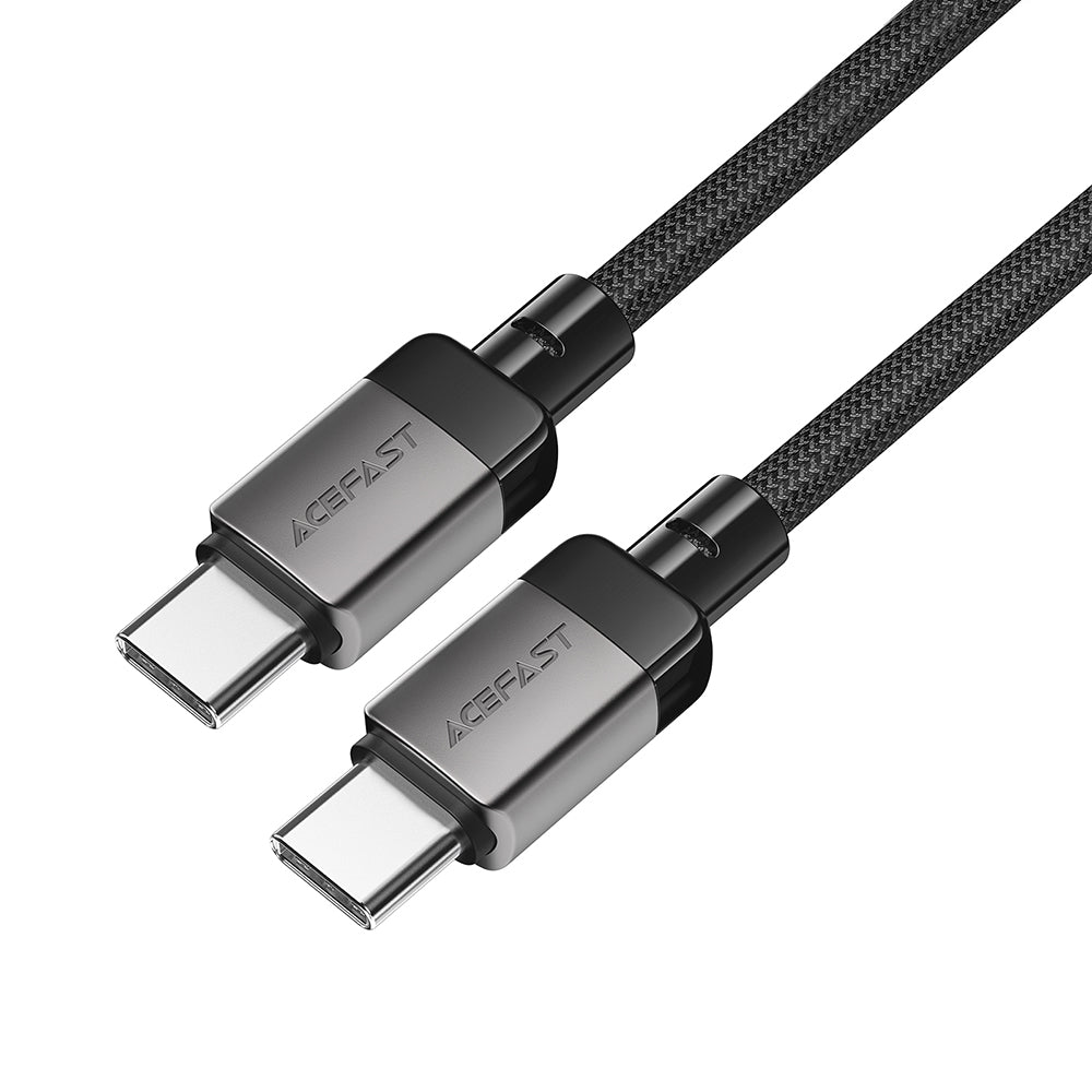 USB-C - USB-C data- och laddningskabel Acefast C9-03, 60W, 1.2m, Svart