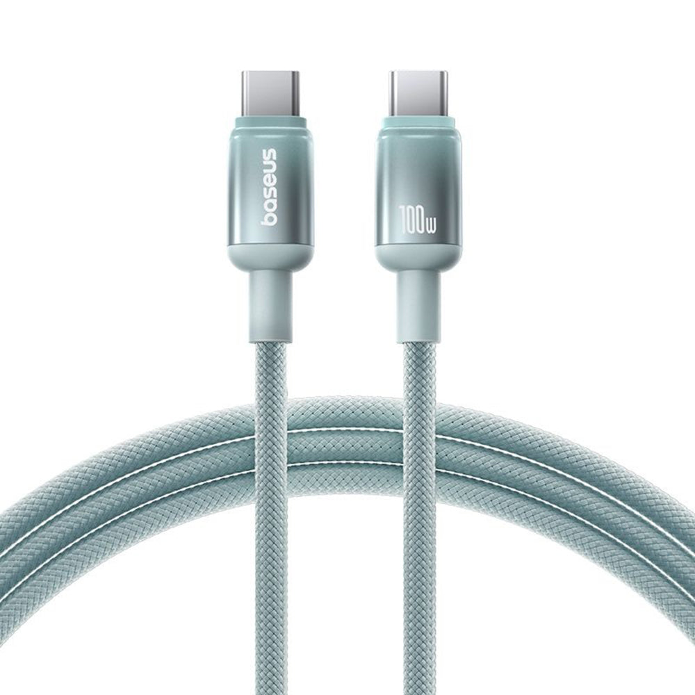 Baseus Discolor USB-C to USB-C Data and Charging Cable, 100W, 2m, Blue Green E0420703