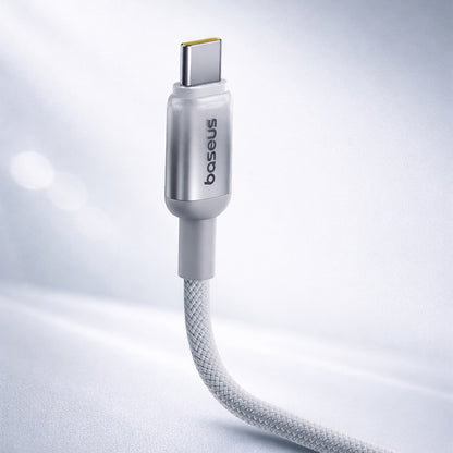 USB-C Data- och Laddningskabel - USB-C Baseus Discolor, 100W, 2m, Silver E0420800