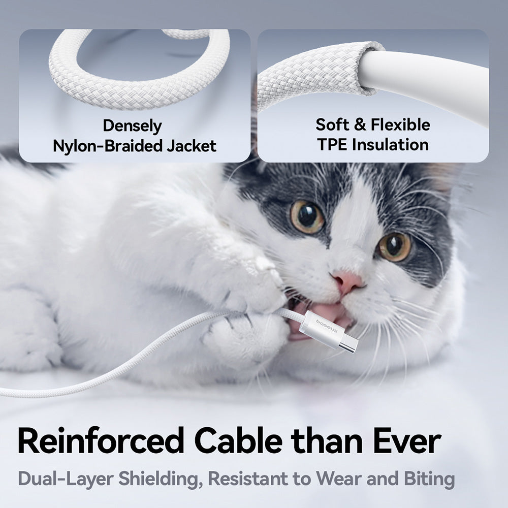 USB-C Data- och Laddningskabel - USB-C Baseus Dynamic 4, 100W, 1m, Svart P10381400111-00