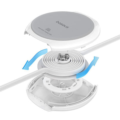 USB-C Data- och Laddningskabel - USB-C Baseus Pathfinder Retractable, 100W, 1m, Vit P10368400211-00