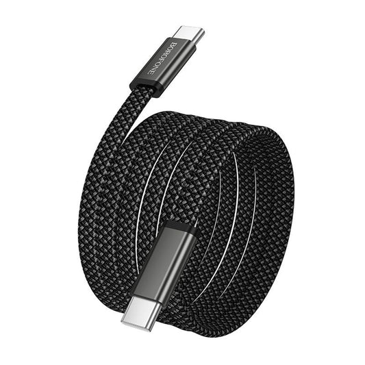 USB-C data- och laddningskabel - USB-C Borofone BX124 Peace, 60W, 1m, svart