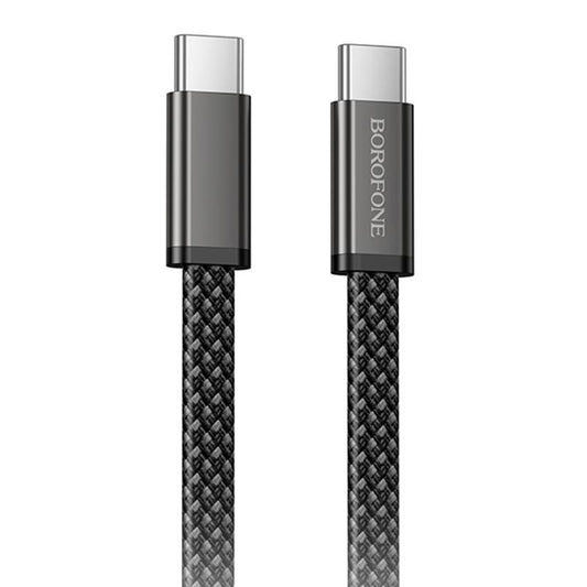 USB-C data- och laddningskabel - USB-C Borofone BX124 Peace, 60W, 1m, svart