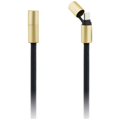 USB-C till USB-C data- och laddningskabel Guess CBDY 4G Charm, 100W, 1,5m, Svart