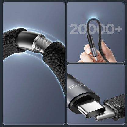 USB-C data- och laddningskabel - USB-C Lito LD23CC, 100W, 1m, Grå