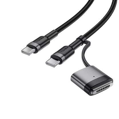 Acefast laddningskabel, USB-C - USB-C / MagSafe 3, 240W, 1.2m, Svart