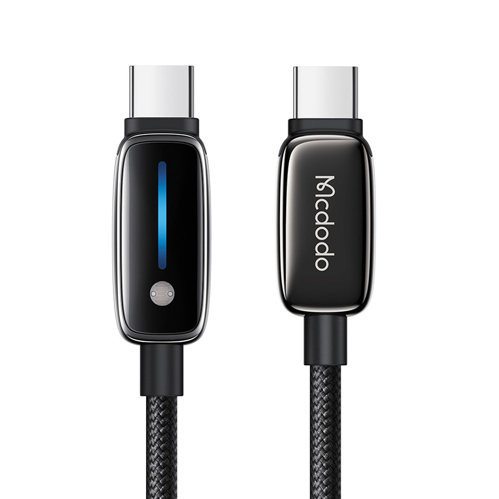 Data- och laddningskabel USB-C - USB-C McDodo CA-0100, 100W, 1.2m, Svart