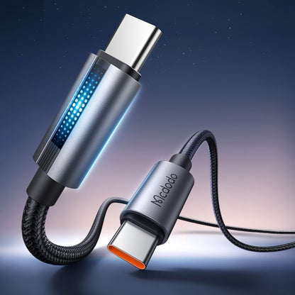 USB-C - USB-C Data- och Laddningskabel McDodo CA-5740, 100W, 1.2m, Svart