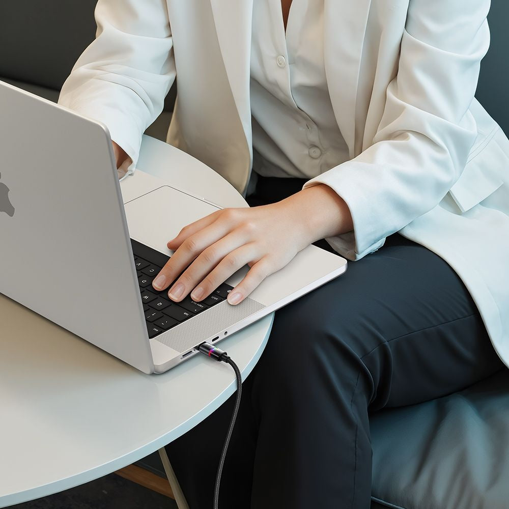 USB-C - USB-C Data- och Laddningskabel McDodo CA-8200 Colorful, 100W, 1.2m, Svart