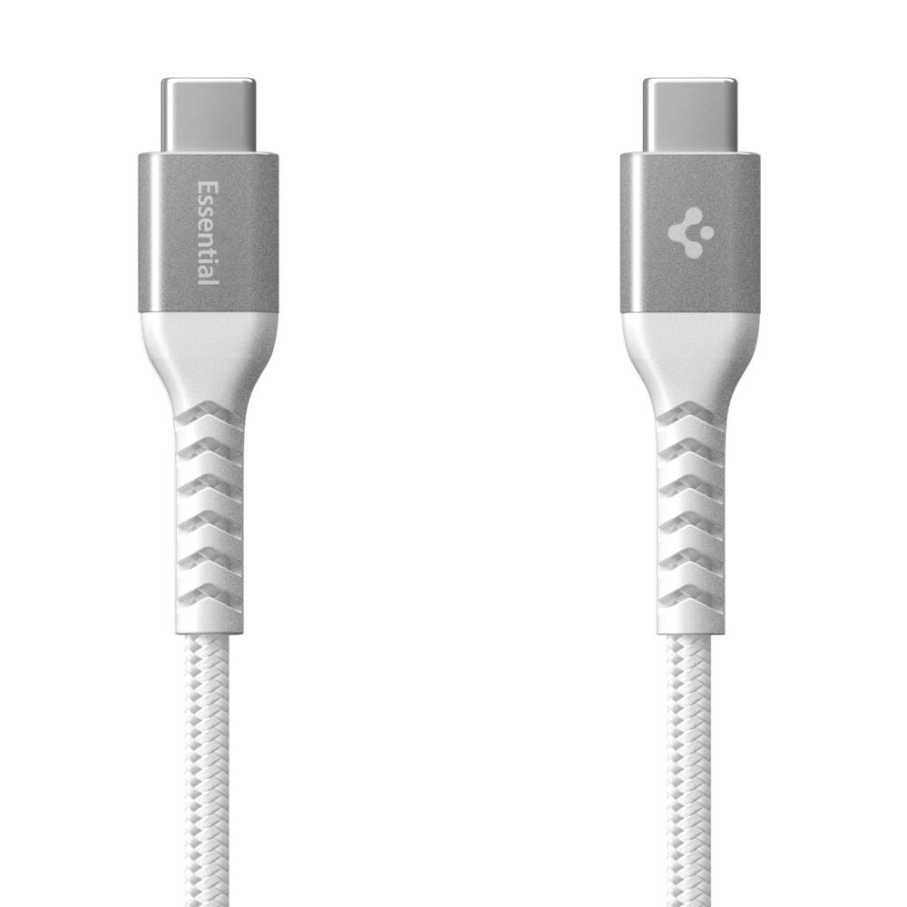 Data- och laddningskabel USB-C till USB-C Spigen EB10010CCA, 100W, 1m, Vit ACA11102