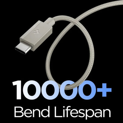USB-C Data- och Laddningskabel - USB-C Spigen EB6015CC, 60W, 1,5m, Titangrå ACA10419